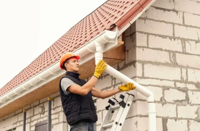 Pose et remplacement de gouttières à Locquirec